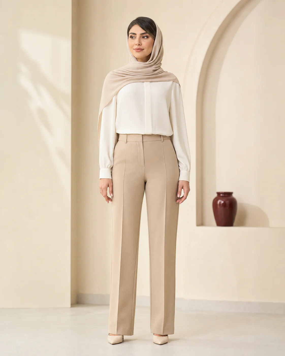 شلوار پارچه‌ای شنی تارا